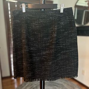 LOFT Fleck Mini Skirt Size 6 Black